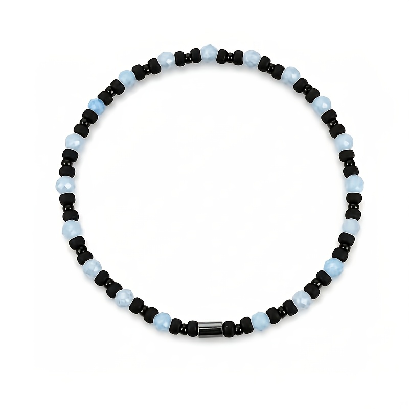 2pc Unisex Double-Layer Stackable Beaded Bracelets